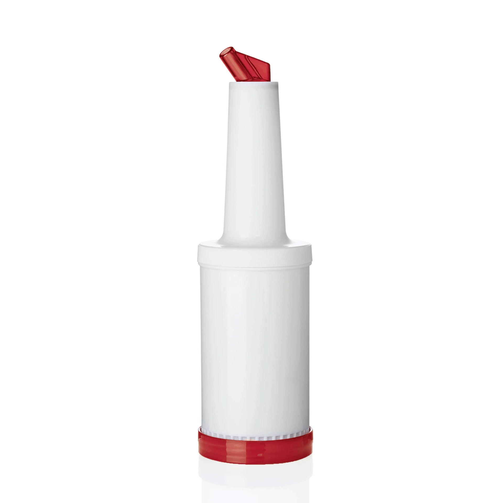 Measured pourer and storage bottle Red