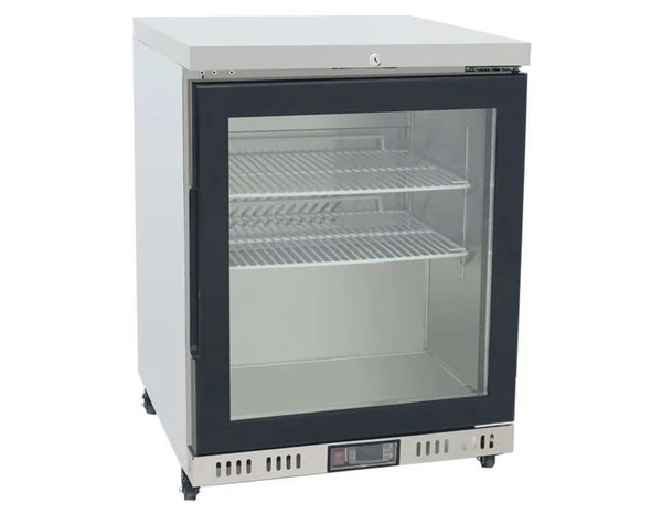 Atosa MBC24G Single Glass Door Undercounter Fridge, 145 Litres