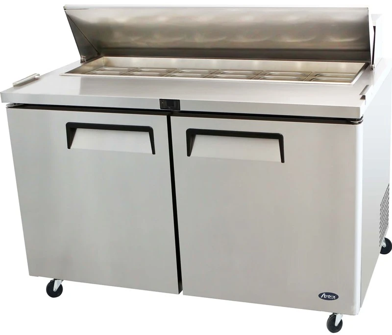 Atosa MSF8303GR Heavy Duty 2 Door Preparation Counter, 487 Litres