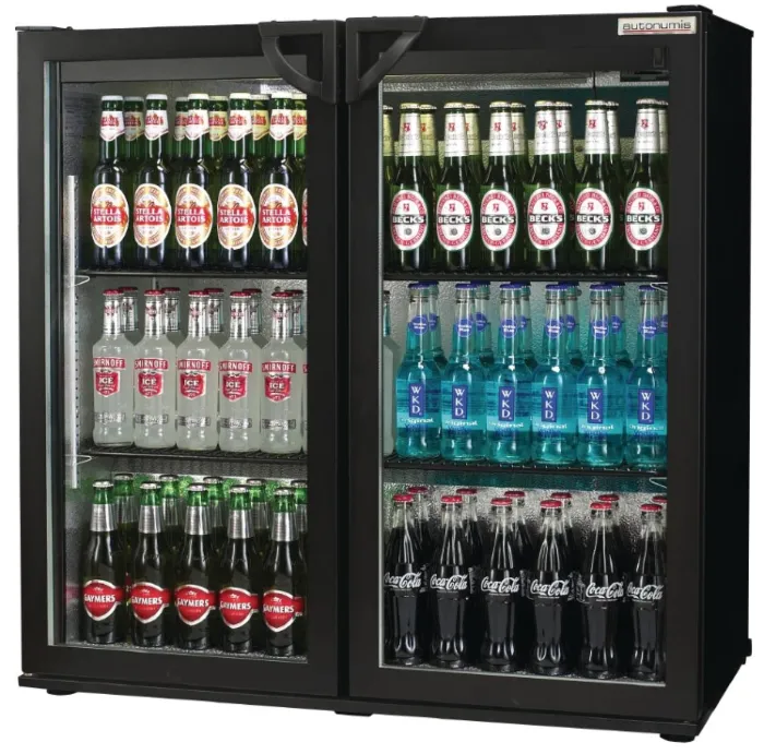 Autonumis RPC00001 POPULAR Black Double Door Bottle Cooler