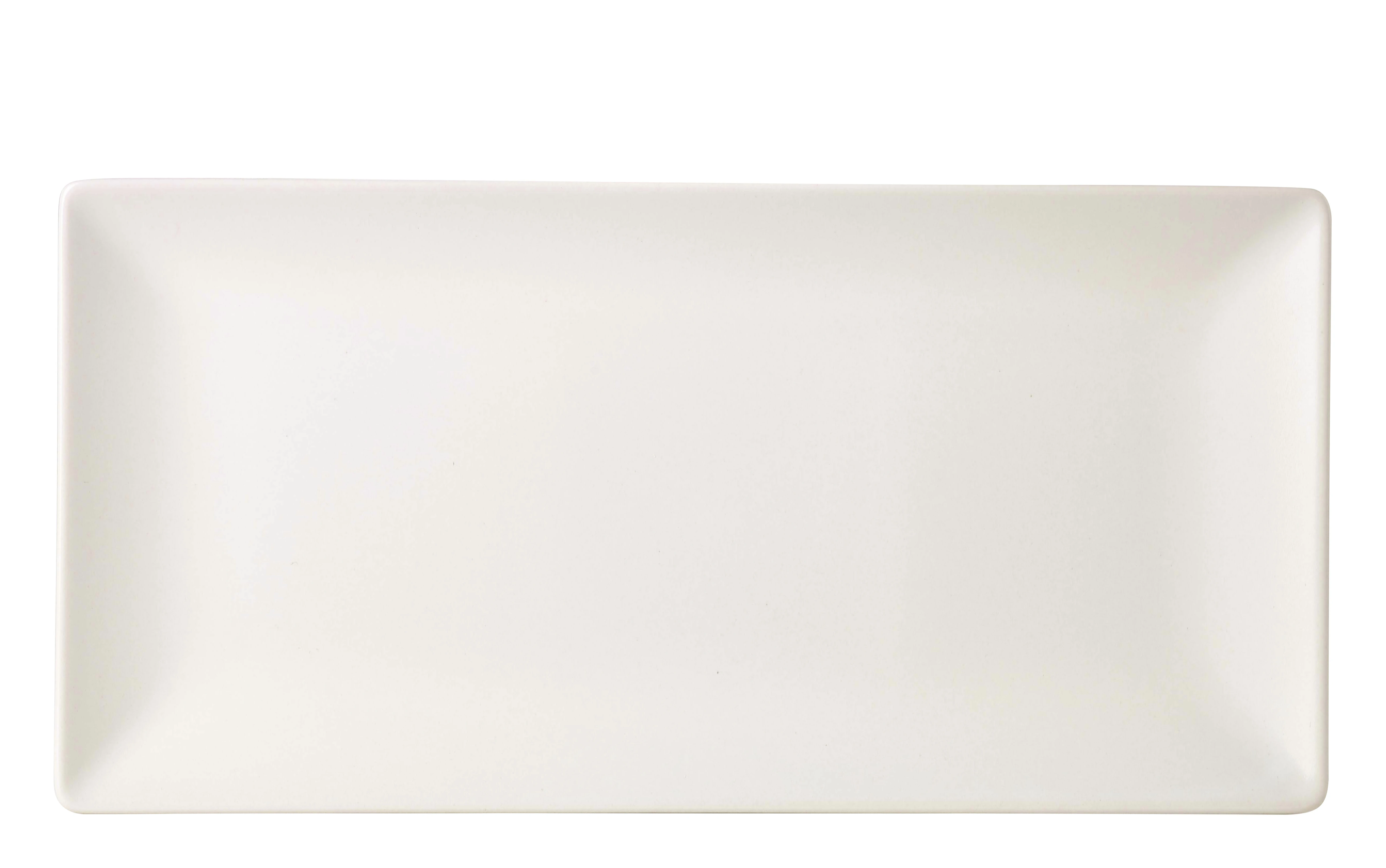 Luna Stoneware White Rectangular Plate 25 x 15cm/10 x 6"