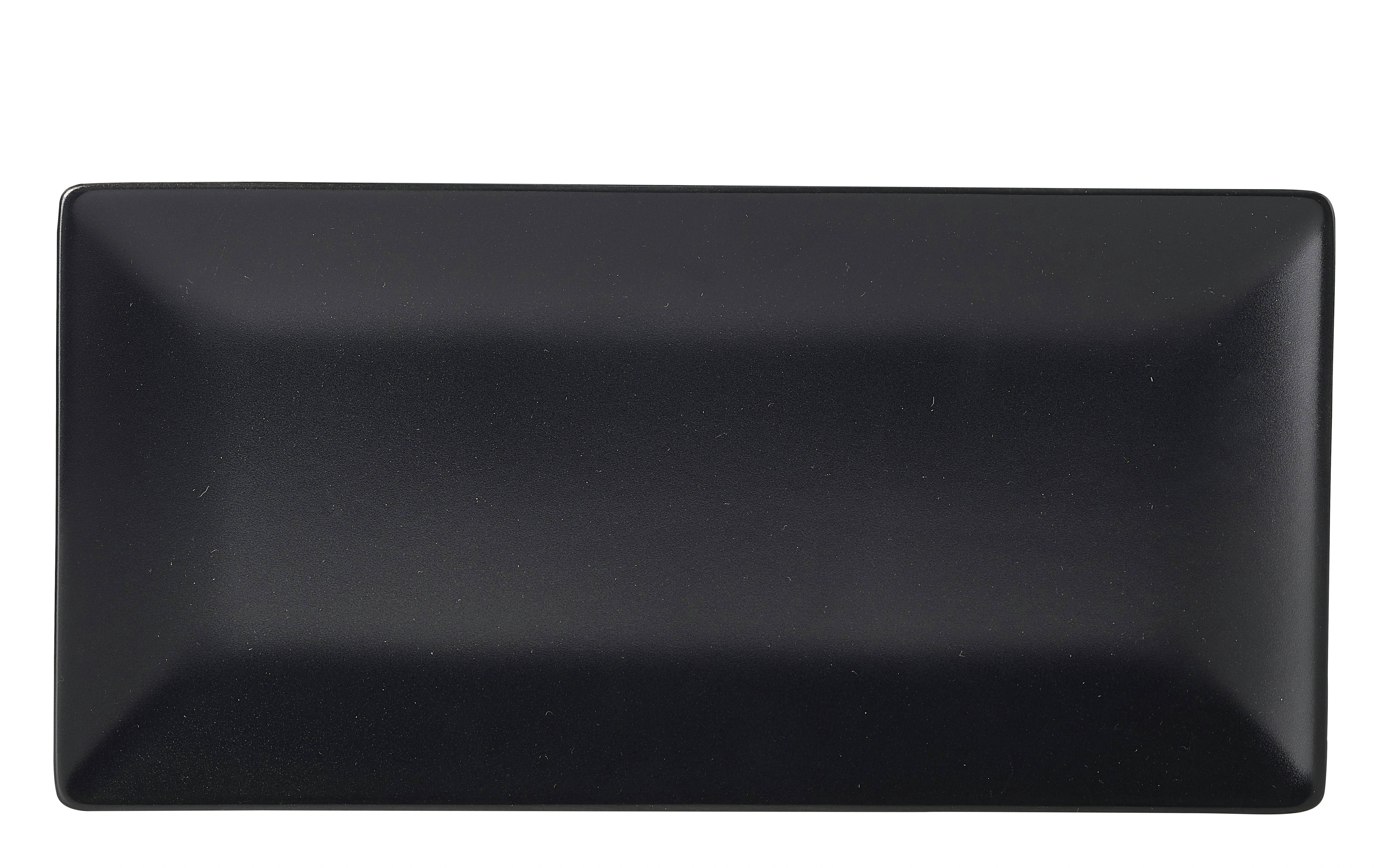 Luna Stoneware Black Rectangular Plate 25 x 15cm/10 x 6"