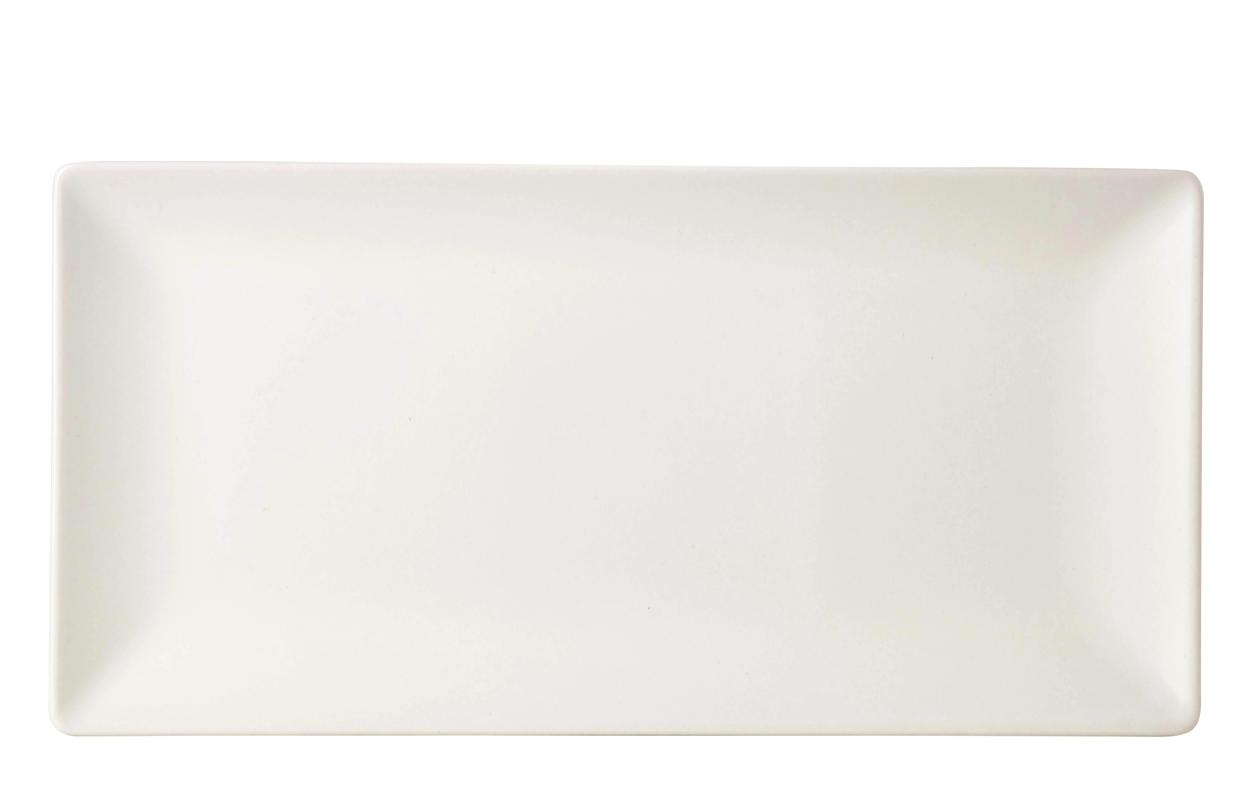 Luna Stoneware White Rectangular Plate 30 x 20cm/12 x 8"