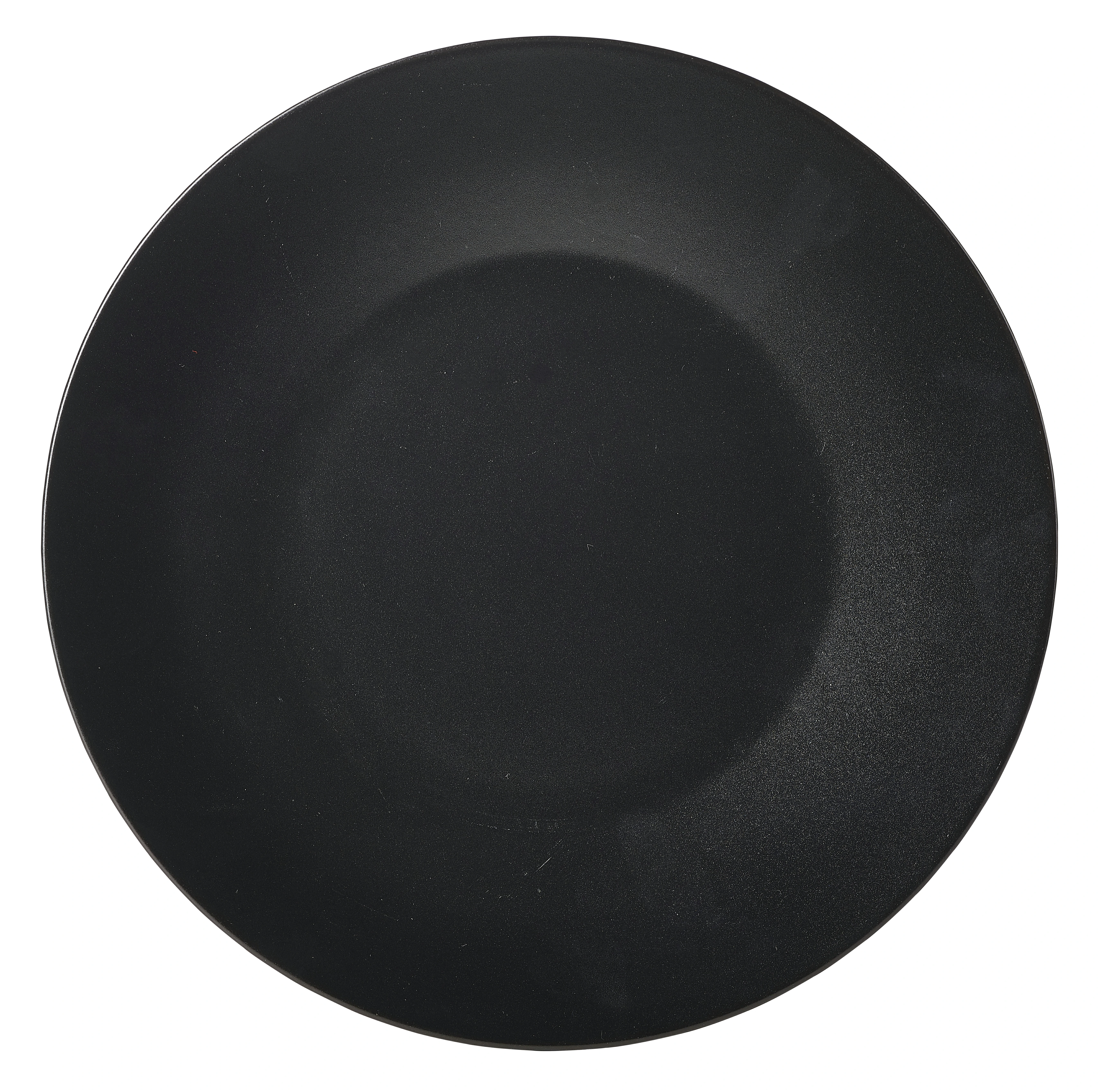 Luna Stoneware Black Wide Rim Plate 21cm/8.25"