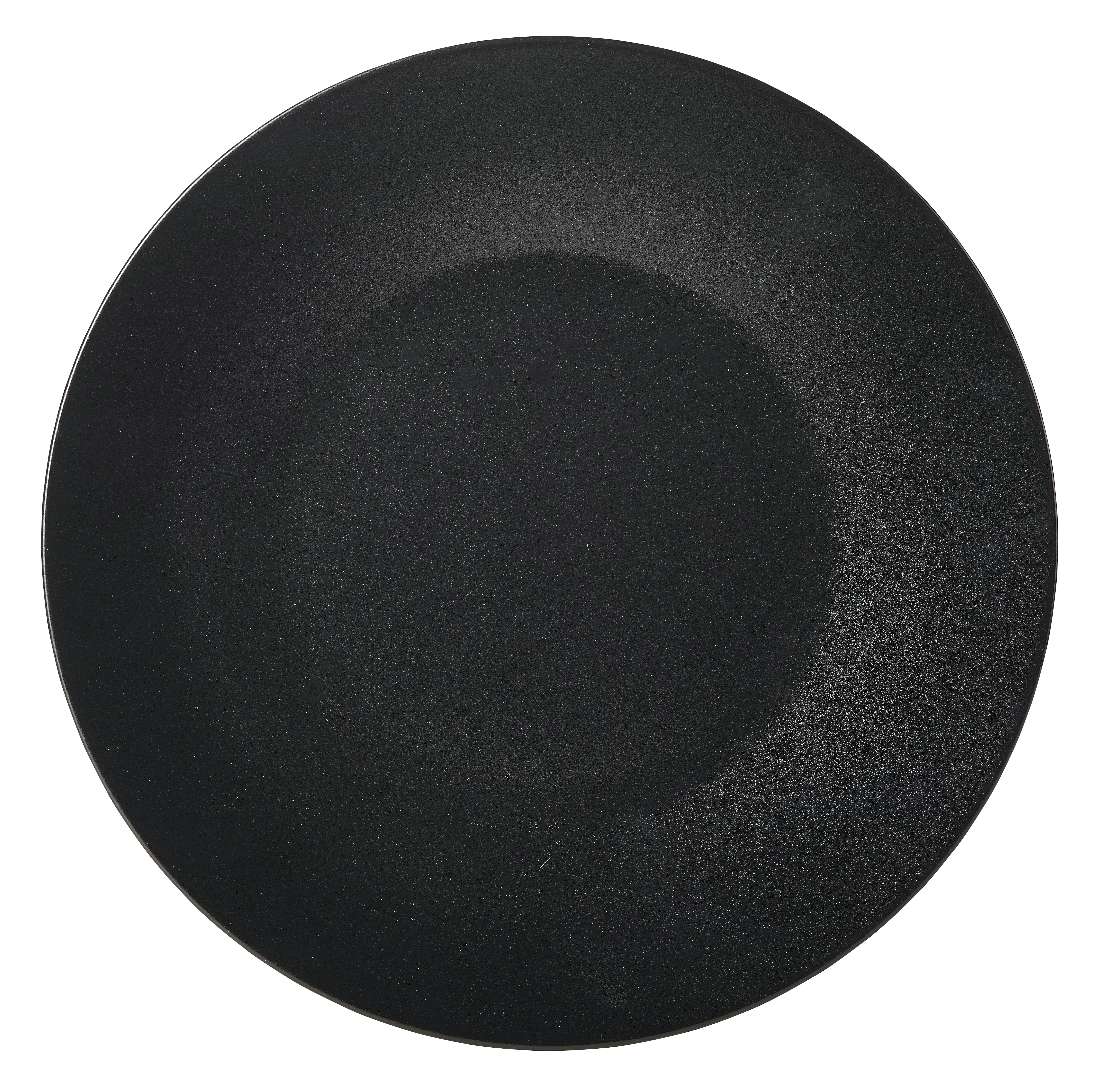 Luna Stoneware Black Wide Rim Plate 25cm/9.75"