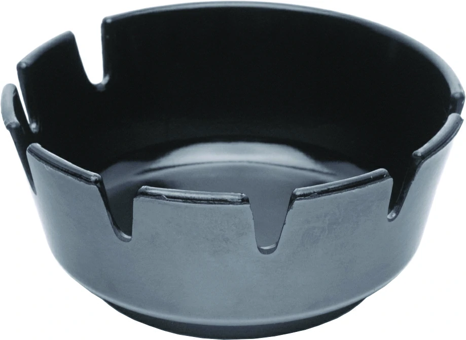 Melamine Deep Ashtray Black 100mm Dia