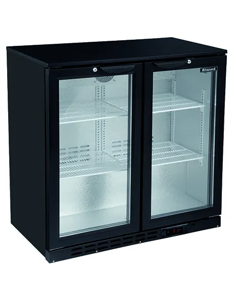 Blizzard Double Door Beer Fridge Bottle Cooler (182 bottles)