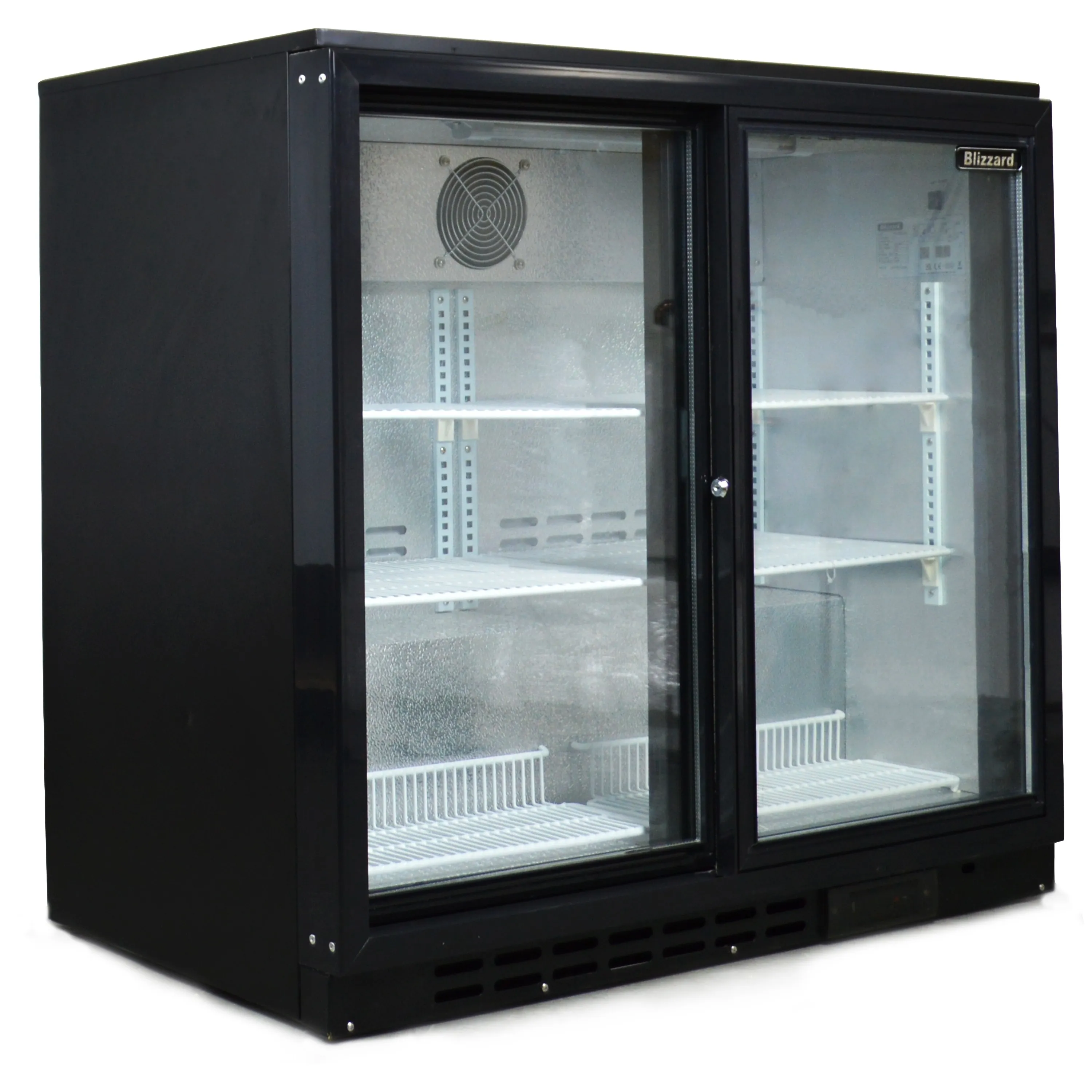 Blizzard Sliding Door Beer Fridge Bottle Cooler (202 BTL)