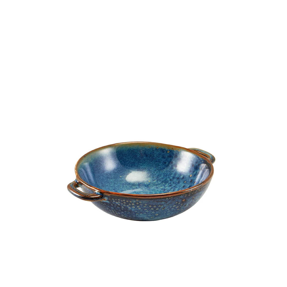 Terra Porcelain Aqua Blue Balti Dish 15cm