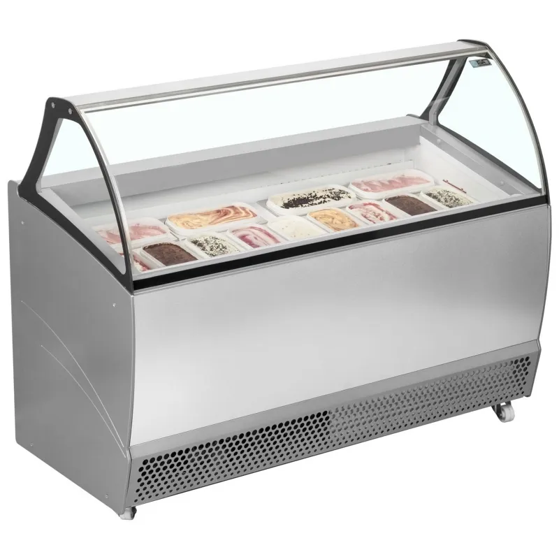 ISA Bermuda Range Ventilated Scoop Ice Cream Display Fridge