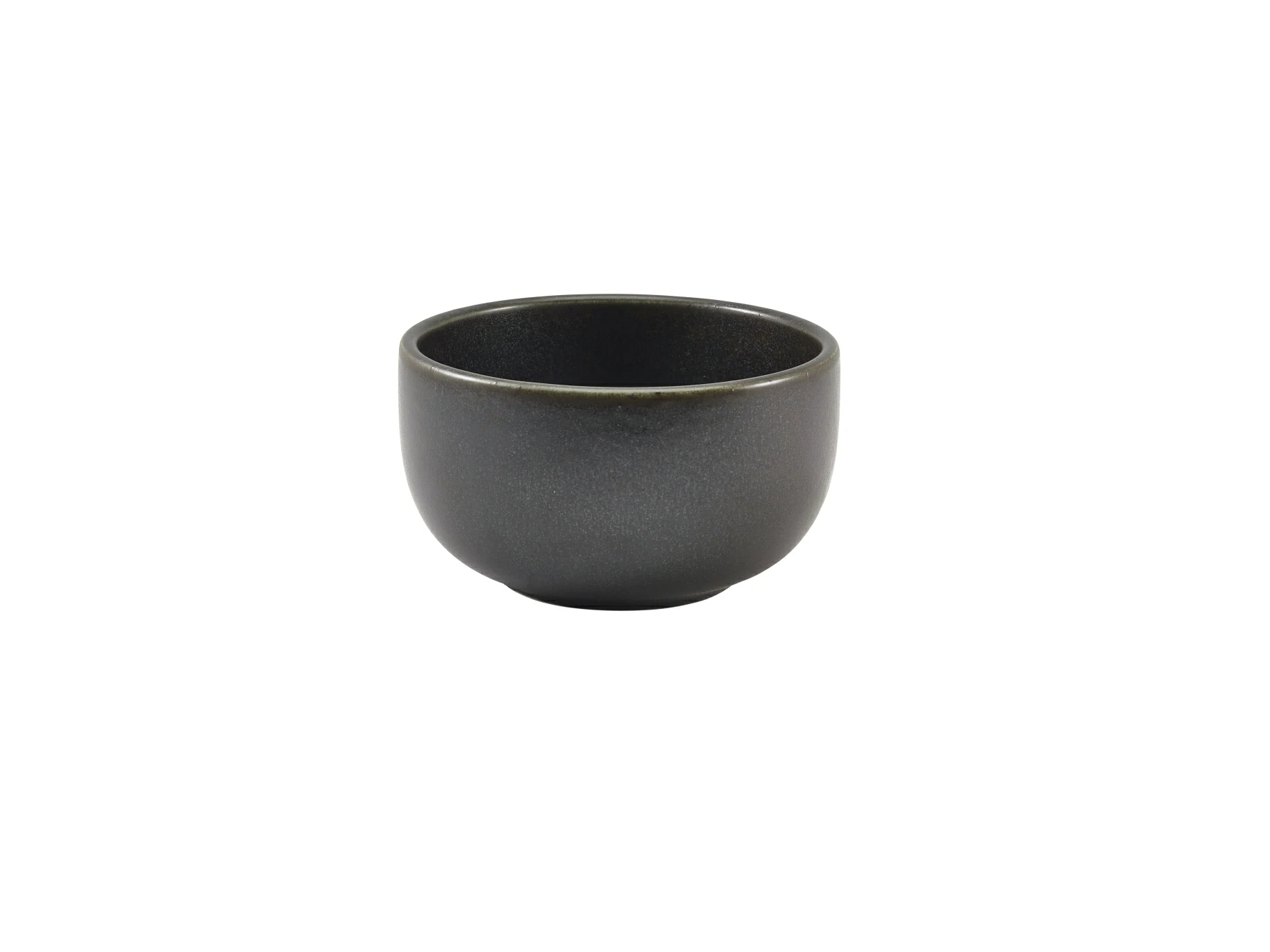 Terra Porcelain Black Round Bowl 12.5cm