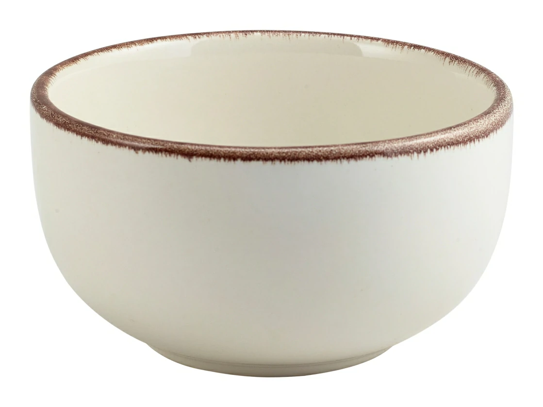 Terra Stoneware Sereno Brown Round Bowl 12.5cm