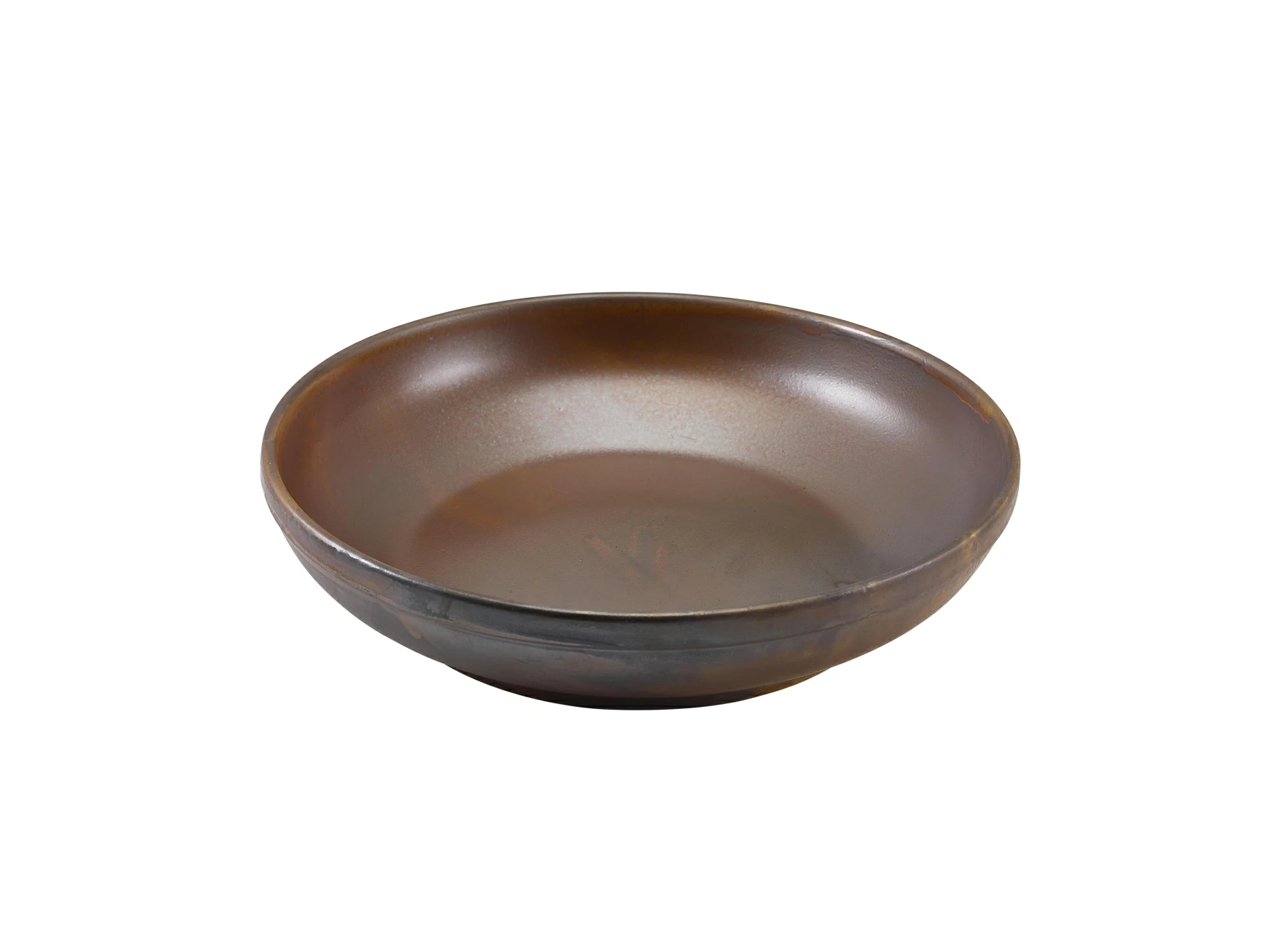 Terra Porcelain Rustic Copper Coupe Bowl 27.5cm