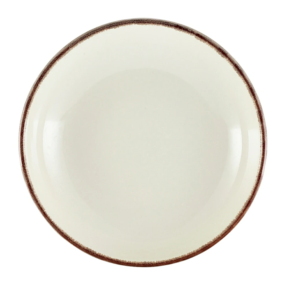 Terra Stoneware Sereno Brown Coupe Bowl 23cm