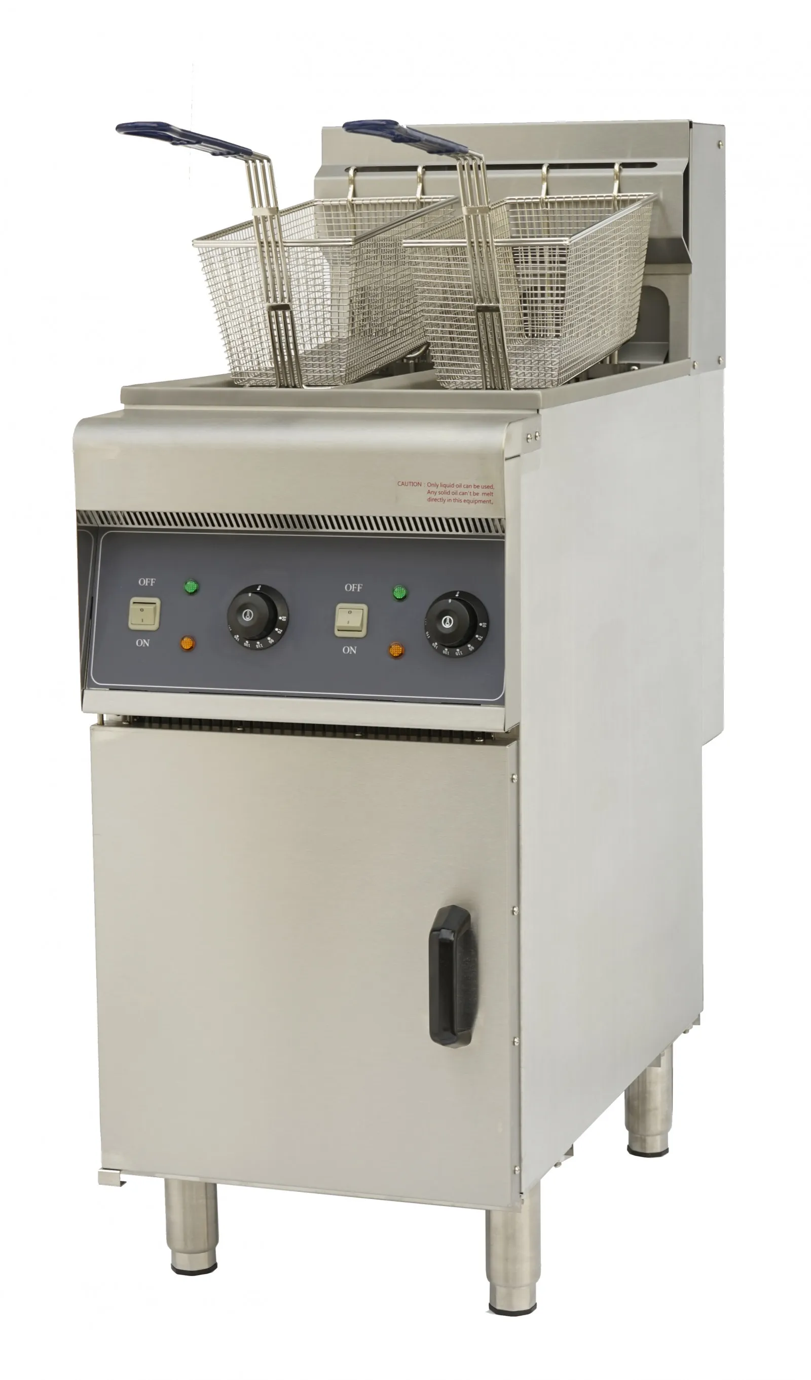 Chefsrange DF10-2 10+10 Ltr Slimline Twin Tank Electric Fryer