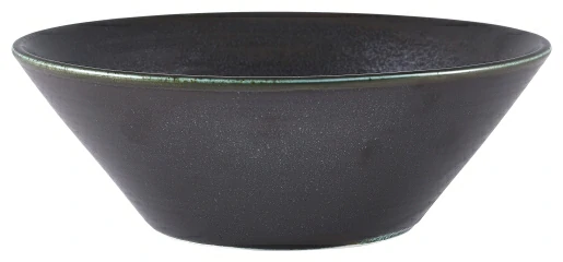 Terra Porcelain Black Conical Bowl 19.5cm