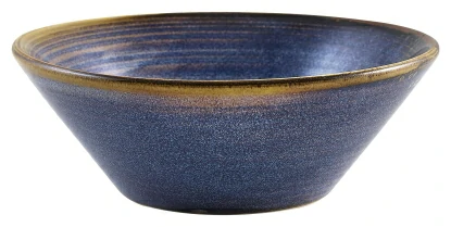 Terra Porcelain Aqua Blue Conical Bowl 14cm