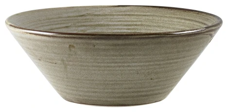 Terra Porcelain Grey Conical Bowl 16cm