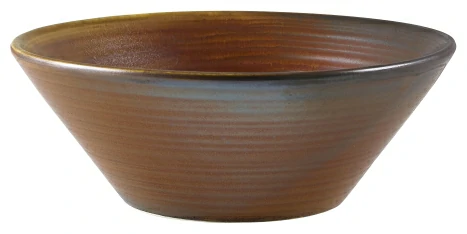 Terra Porcelain Rustic Copper Conical Bowl 16cm