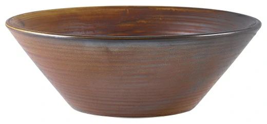 Terra Porcelain Rustic Copper Conical Bowl 19.5cm