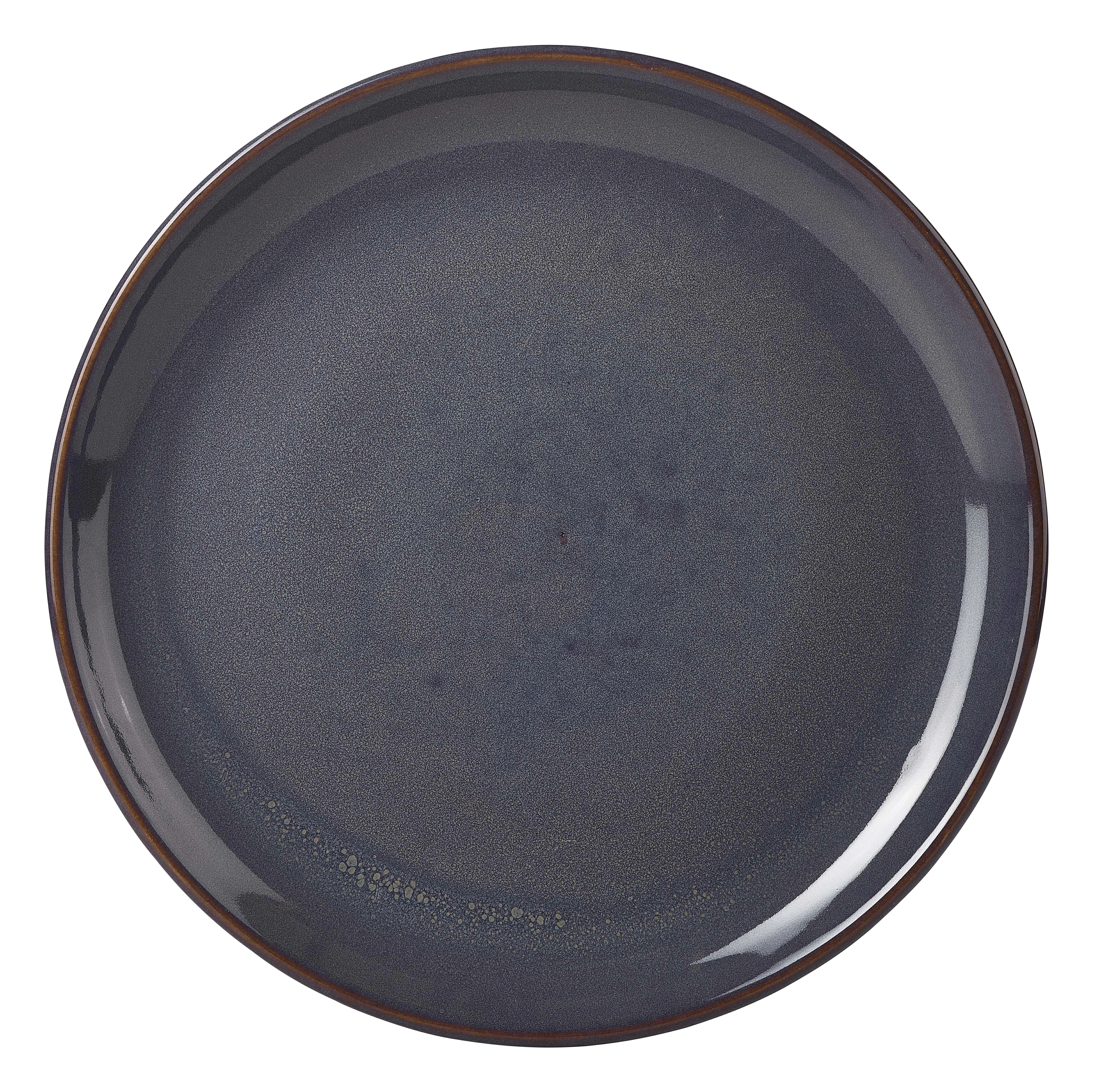 Terra Stoneware Rustic Blue Coupe Plate 24cm