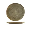 Terra Porcelain Grey Organic Plate 25cm