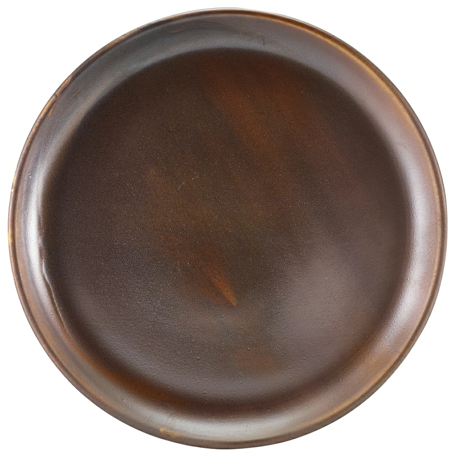 Terra Porcelain Rustic Copper Coupe Plate 30.5cm