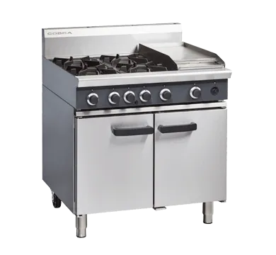 Cobra CR9C - 900mm Four Burner / Griddle Gas Range Static Oven