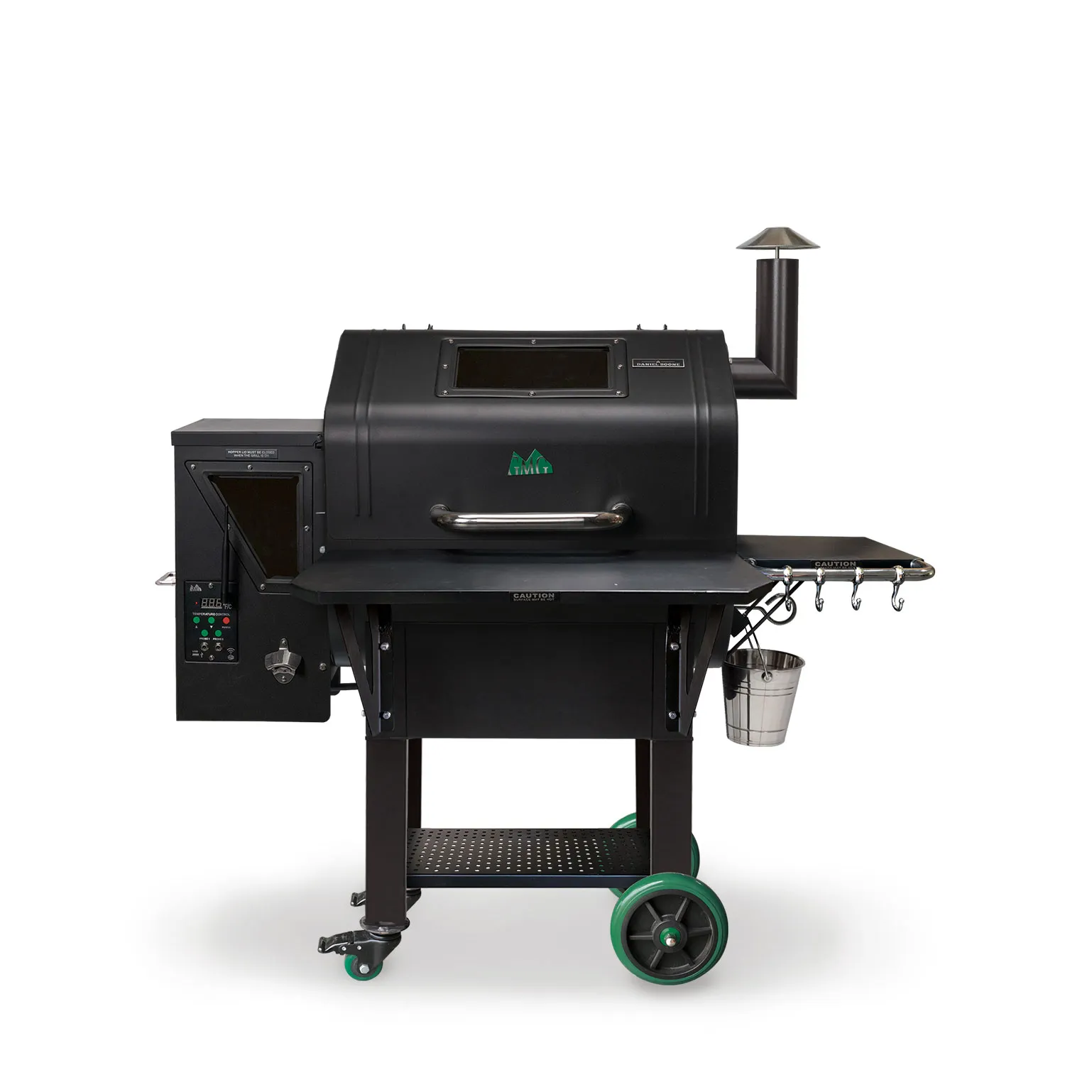 Daniel Boone Wifi Wood Pellet BBQ Grill Black