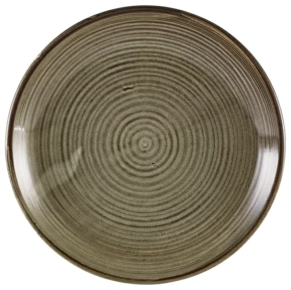 Terra Porcelain Grey Deep Coupe Plate 25cm