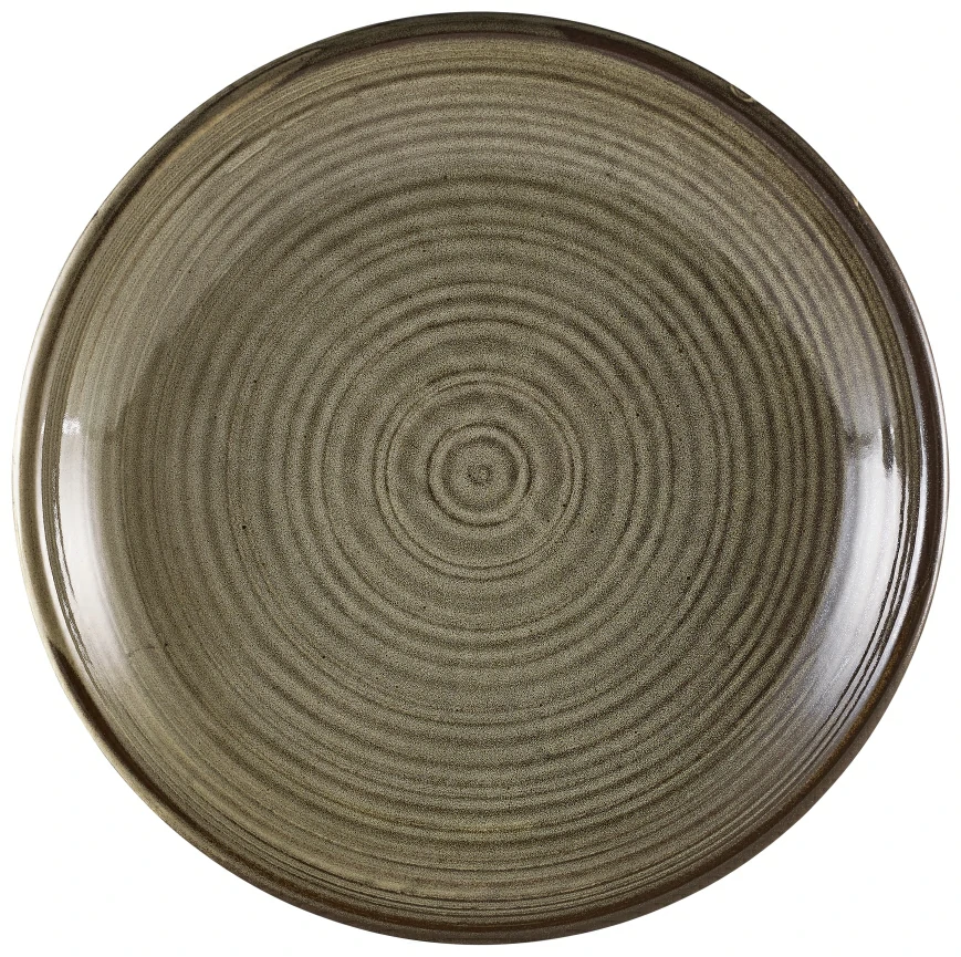 Terra Porcelain Grey Deep Coupe Plate 28cm