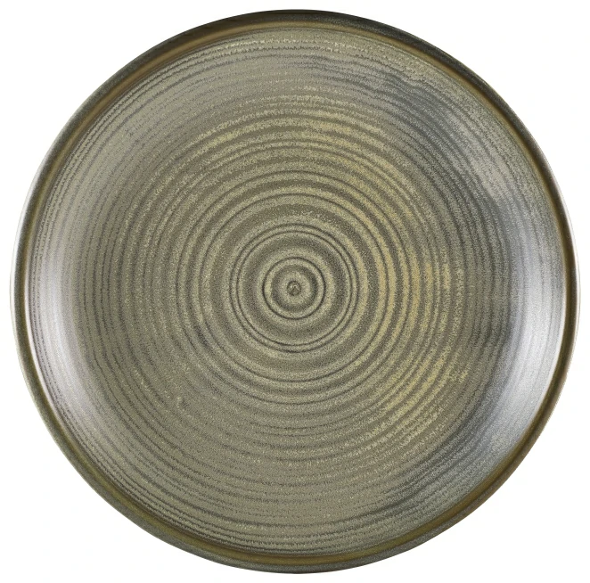 Terra Porcelain Matt Grey Deep Coupe Plate 28cm