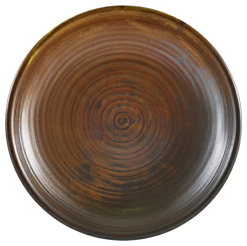 Terra Porcelain Rustic Copper Deep Coupe Plate 21cm