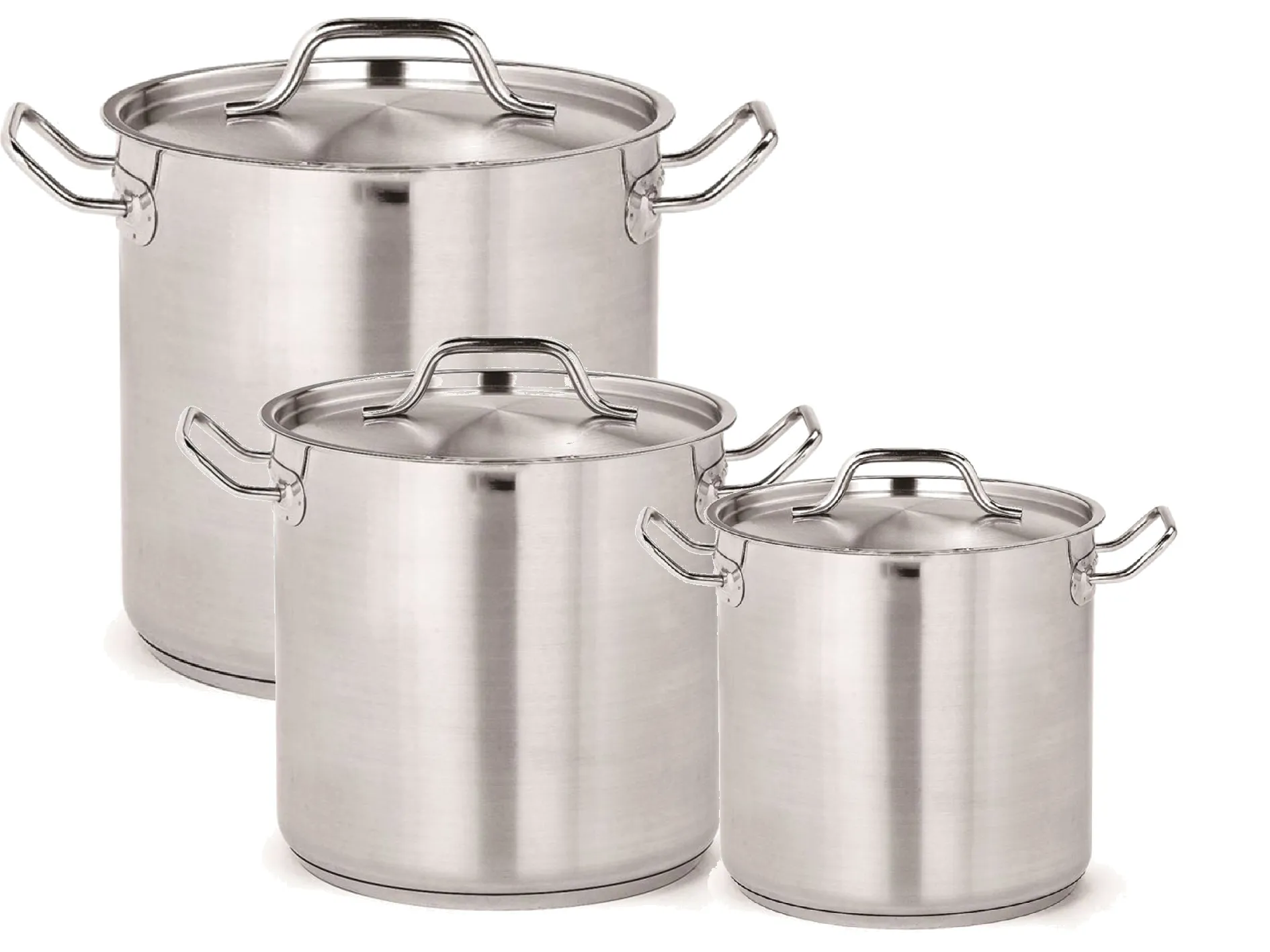 CombiSteel Deep Stock Pot High Stainless Steel + Lid Range