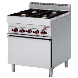 Diamond G65/4BF7 Floor Standing Gas 4 Burner Range with Electric Oven