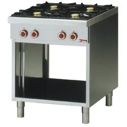 Diamond G65/4BP7-EC Floor Standing Gas 4 Burner Range on Open Base