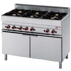 Diamond G65/6BMF11 6 Burner Heavy Duty Gas Oven