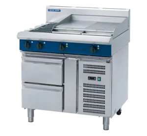 Blue Seal Evolution Series EP518-RB - 1200mm Electric Griddle Refrigerated Base