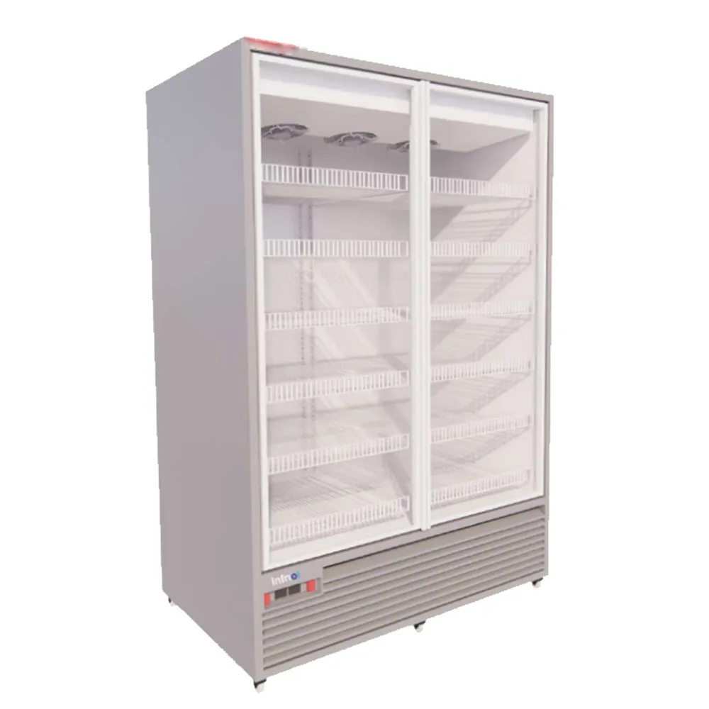 Infrio Professional Range Double Glass Door Freezer 1150 Litre