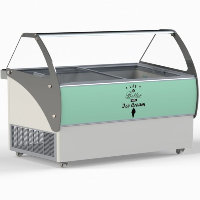 CRYSTAL GRADED-00597 VENUSELEGANTE56 Ice Cream Display 557L