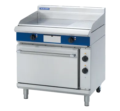 Blue Seal Evolution Series EP506 - 900mm Electric Griddle Static Oven Range