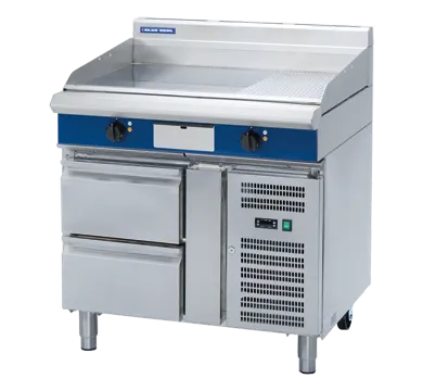 Blue Seal Evolution Series EP516-RB - 900mm Electric Griddle Refrigerated Base