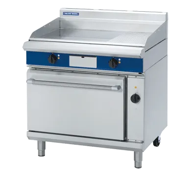 Blue Seal Evolution Series EP56 - 900mm Electric Griddle Convection Oven Range