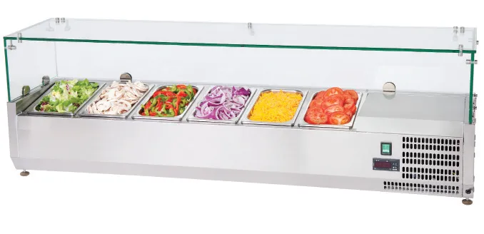 Atosa ESL3887GR Refrigerated Topping Unit