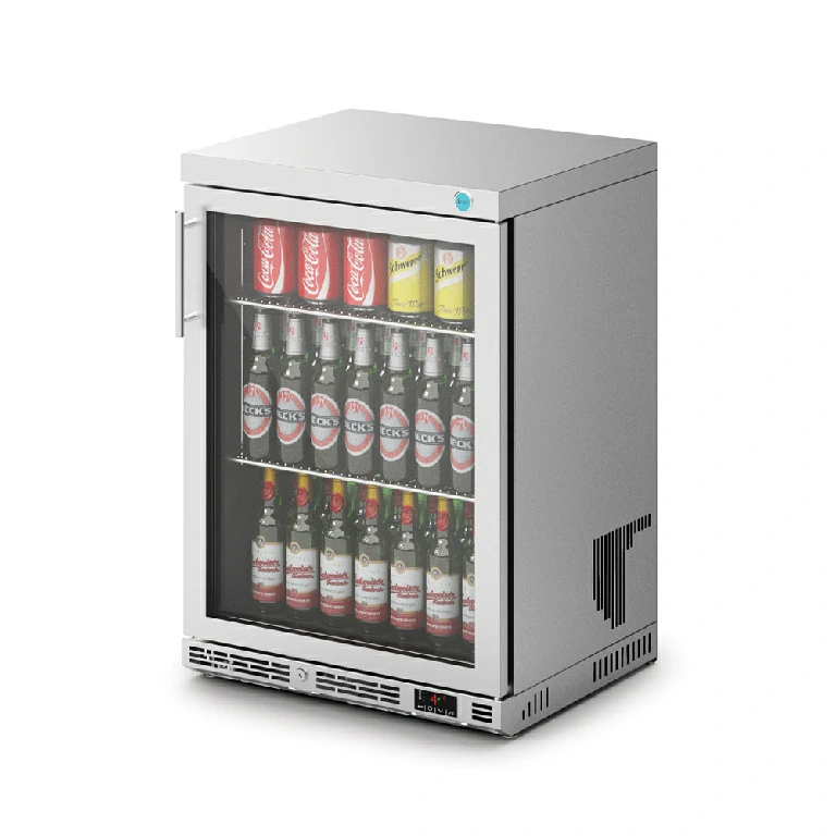 IMC Ventus V60 Bottle Cooler [Front Load] - Glass Door - Stainless Steel Frame - H 850 mm - W 600 mm - R290