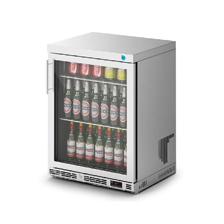 IMC Ventus V60 Glass Door Bottle Cooler Stainless Steel