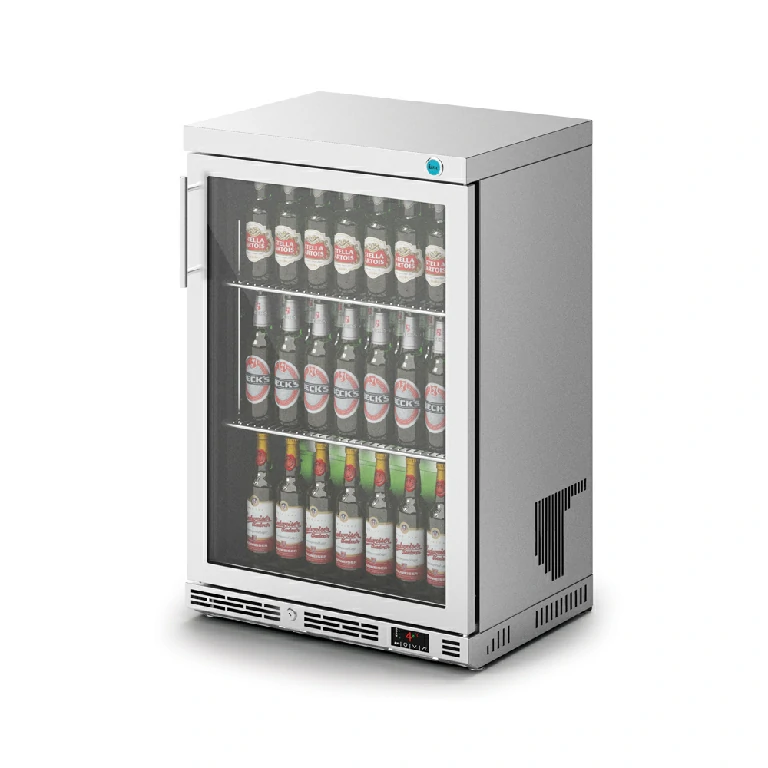 IMC Ventus V60 Single Glass Door Display Bottle Cooler Stainless Steel