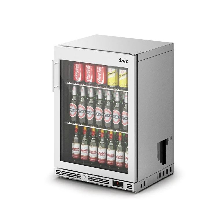 IMC Ventus V60 Bottle Cooler Glass Door Stainless Steel Frame