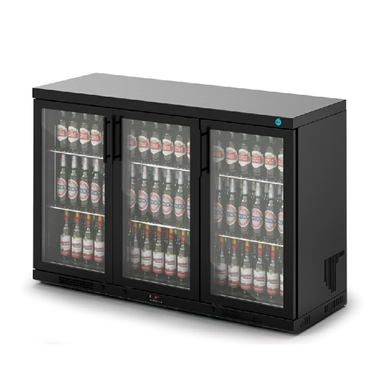 IMC Ventus V135 3 Glass Doors Bottle Cooler Black