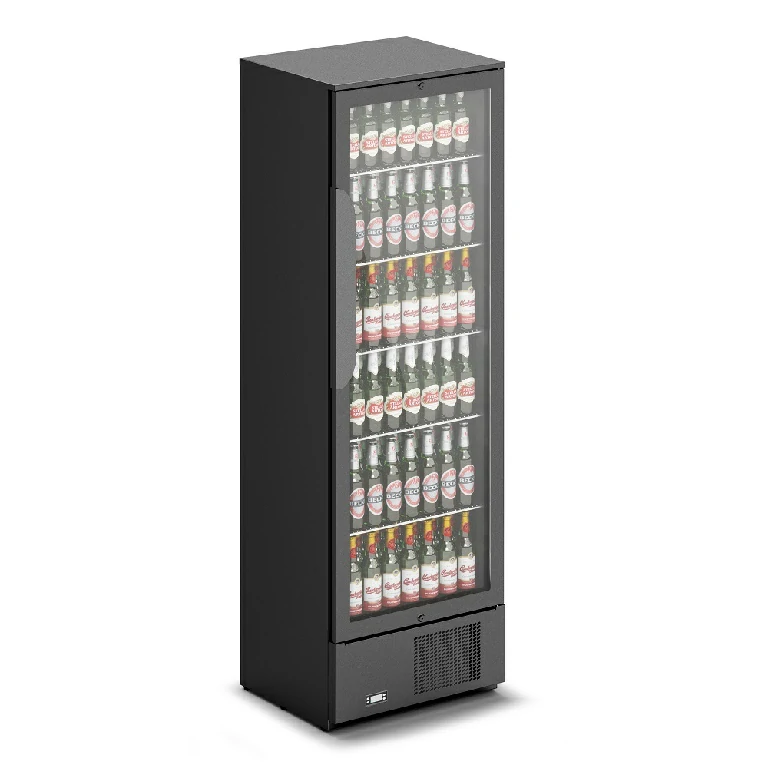 IMC Mistral TC60 Bottle Cooler [Front Load] - Glass Door - Black Painted Frame - H 1850 mm - W 600 mm